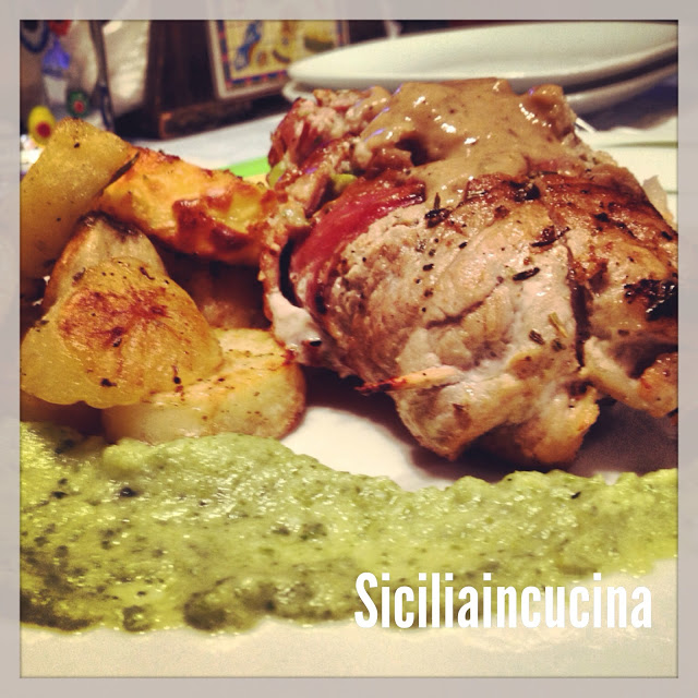 Sicilia in cucina, le ricette: Fagotti di maiale su crema vanigliata di zucchini